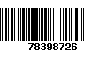 Código de Barras 78398726