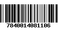 Código de Barras 7840014081106