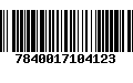 Código de Barras 7840017104123