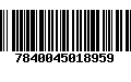 Código de Barras 7840045018959