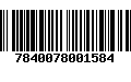 Código de Barras 7840078001584