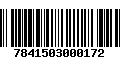 Código de Barras 7841503000172