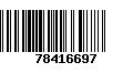 Código de Barras 78416697