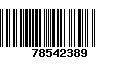 Código de Barras 78542389