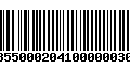 Código de Barras 78550002041000000300