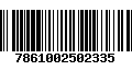 Código de Barras 7861002502335