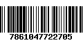 Código de Barras 7861047722705