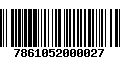 Código de Barras 7861052000027