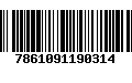 Código de Barras 7861091190314