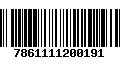 Código de Barras 7861111200191