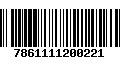 Código de Barras 7861111200221