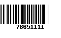 Código de Barras 78651111