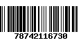 Código de Barras 78742116730