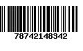 Código de Barras 78742148342
