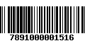 Código de Barras 7891000001516