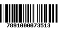 Código de Barras 7891000073513