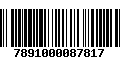 Código de Barras 7891000087817