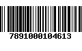 Código de Barras 7891000104613