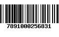 Código de Barras 7891000256831