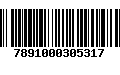 Código de Barras 7891000305317