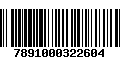 Código de Barras 7891000322604