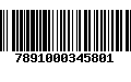 Código de Barras 7891000345801