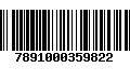 Código de Barras 7891000359822