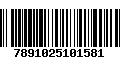 Código de Barras 7891025101581