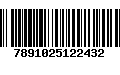 Código de Barras 7891025122432