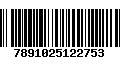 Código de Barras 7891025122753