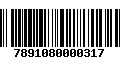 Código de Barras 7891080000317