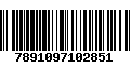 Código de Barras 7891097102851