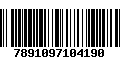 Código de Barras 7891097104190