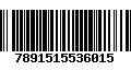 Código de Barras 7891515536015