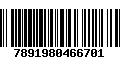 Código de Barras 7891980466701