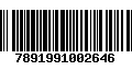 Código de Barras 7891991002646