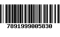 Código de Barras 7891999005830