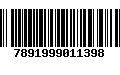 Código de Barras 7891999011398