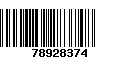 Código de Barras 78928374