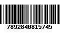 Código de Barras 7892840815745