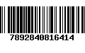 Código de Barras 7892840816414