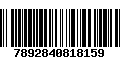 Código de Barras 7892840818159