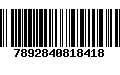 Código de Barras 7892840818418