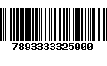 Código de Barras 7893333325000