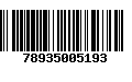 Código de Barras 78935005193