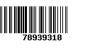 Código de Barras 78939318