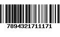 Código de Barras 7894321711171