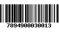 Código de Barras 7894900030013