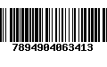 Código de Barras 7894904063413