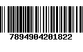 Código de Barras 7894904201822